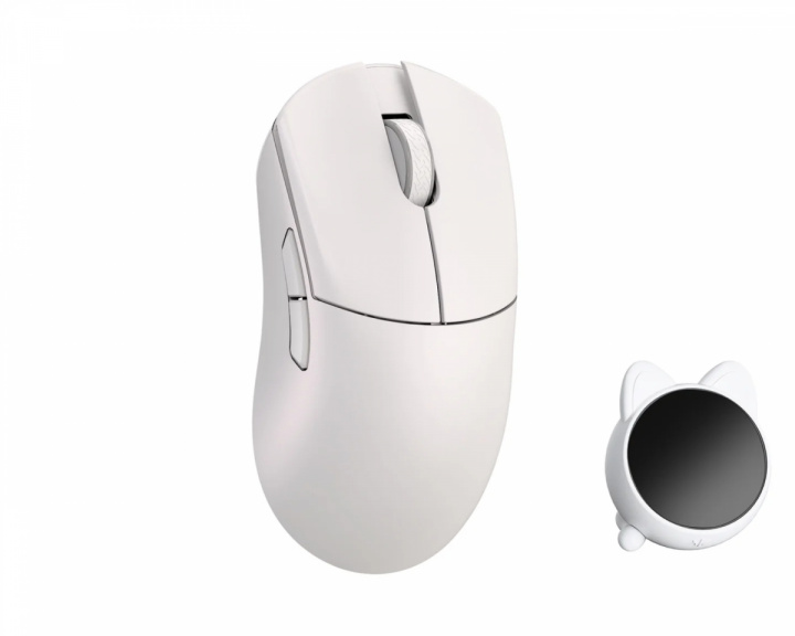  Huan Stainless Magnesium Alloy Kabellose Gaming-Maus - Weiß