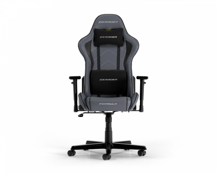 DXRacer FORMULA L Grau & Schwarz PVC Leder