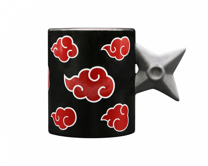  NARUTO SHIPPUDEN - 3D-Handle-Mug - Shuriken Akatsuki