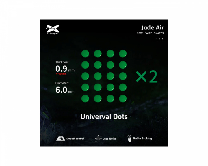  Jade Air Mouse Skates - Universal Dots D6.0mm