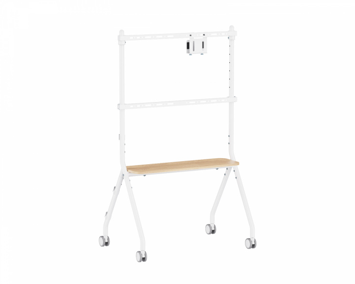  Easel Studio Mobiler TV-Ständer mit Rollen – Weiß