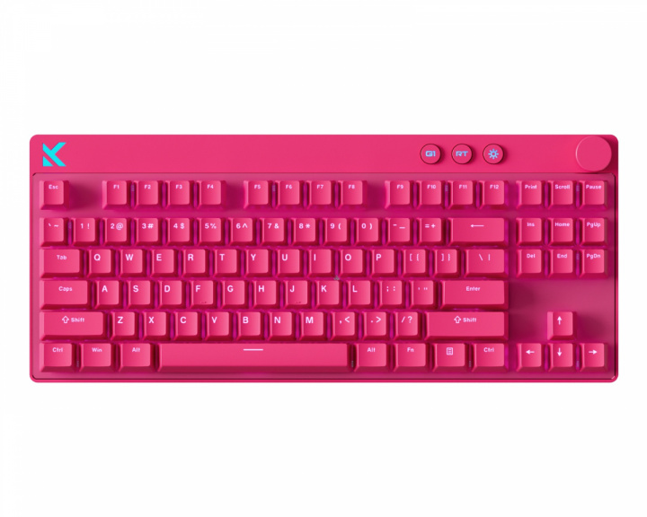 MCHOSE Mix 87 Hall Effect Magnetische Gaming Tastatur ANSI - Rose Red