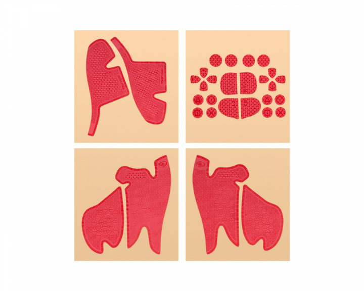  Controller Grip Tape für PS5 DualSense Edge Controller - Ultra Version - Rot