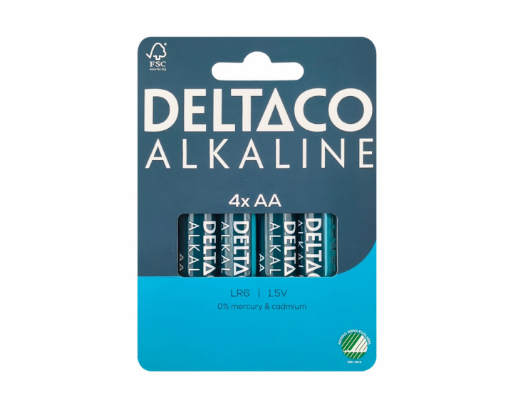 Deltaco AA Alkaline 4er-Pack