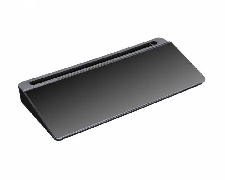  Glas-Desktop-Whiteboard mit Ständer 40 cm - Schwarz