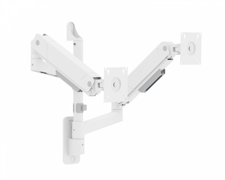  Heavy-Duty Wandhalterung für 2 Monitore - Weiß