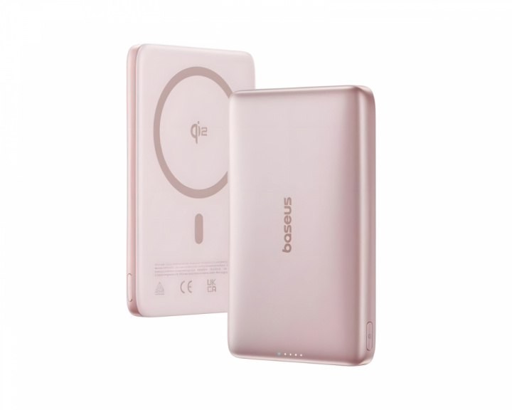  PicoGo AM41 Ultraschlanke Qi2 Magnetische Powerbank 27W 10000mAh - Pink