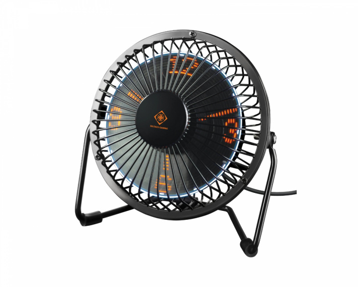  Gaming USB Tischventilator mit Uhr