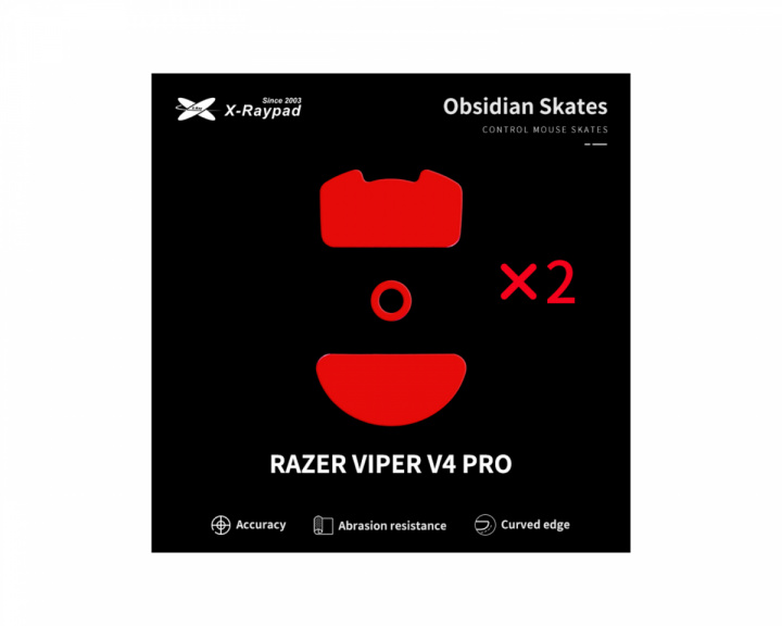 X-raypad Obsidian Mouse Skates für Razer Viper V4 Pro