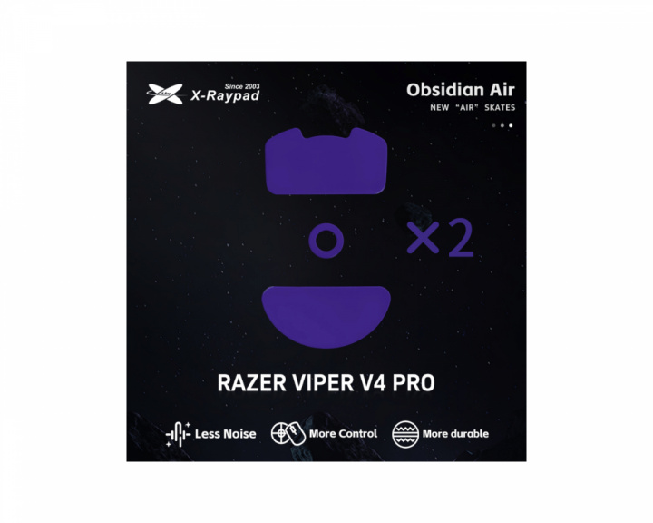 X-raypad Obsidian Air Mouse Skates für Razer Viper V4 Pro