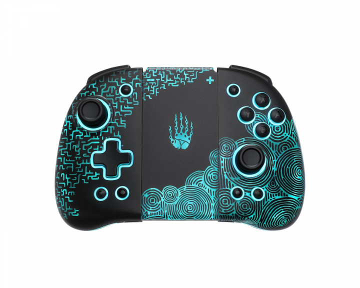  Luminous Kabelloses Joypad mit Ladegriff für Nintendo Switch - Zonaite Black