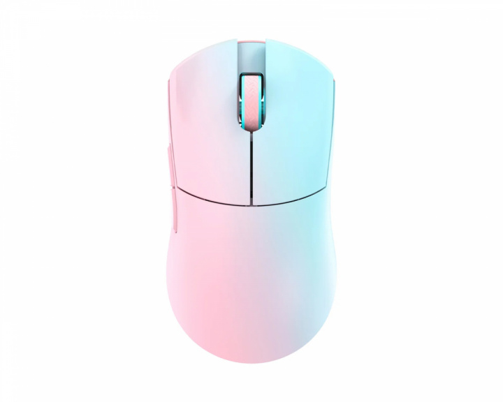  Huan Stainless Magnesium Alloy Kabellose Gaming-Maus - Blau/Rosa