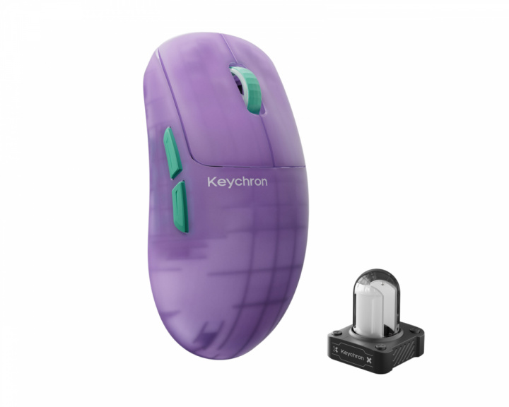 Keychron G6 HE 8K Kabellose Gaming-Maus - Frosted Lavender