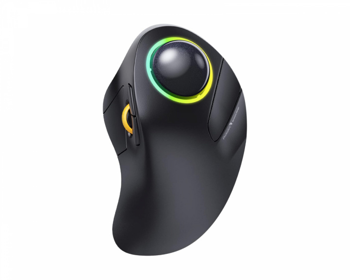  EM03 Wireless RGB Trackball-Maus - Schwarz