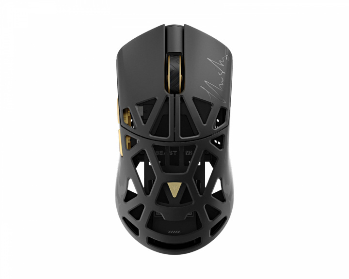 WLMouse Beast X Medium V2 Kabellose Gaming-Maus - Schwarz/Gold