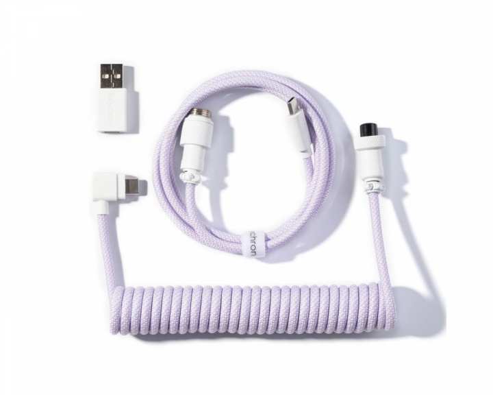  Coiled Aviator Kabel Angled 8K -Helllila