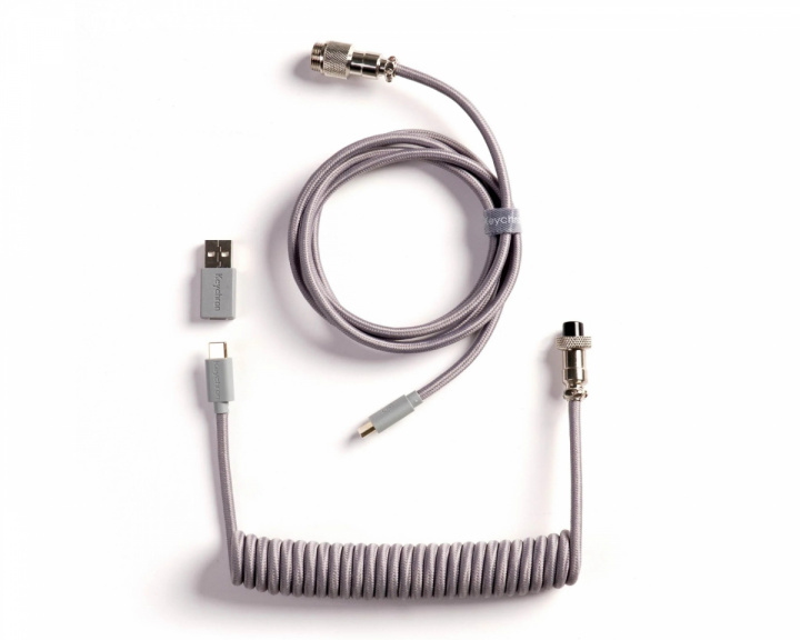  Coiled Aviator Kabel Straight 8K - Grau