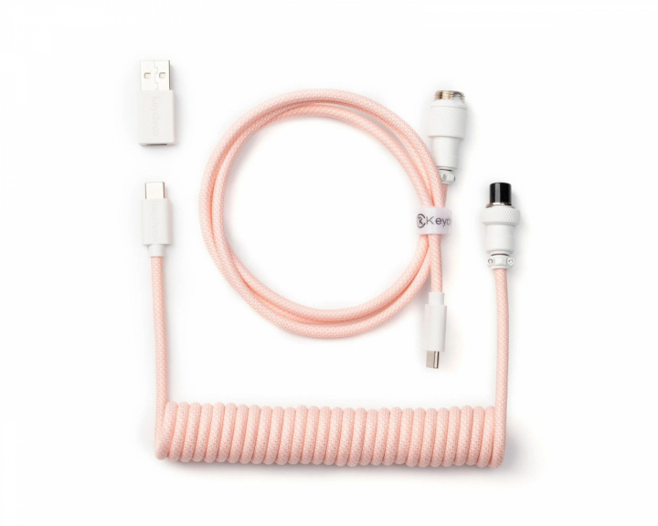  Coiled Aviator Kabel Straight 8K - Hellrosa