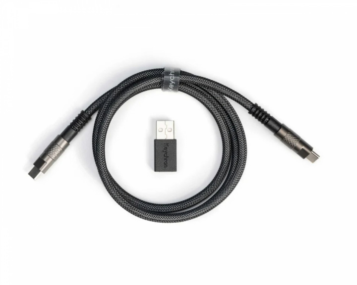  Double-Sleeved Geek Kabel 8K - Schwarz