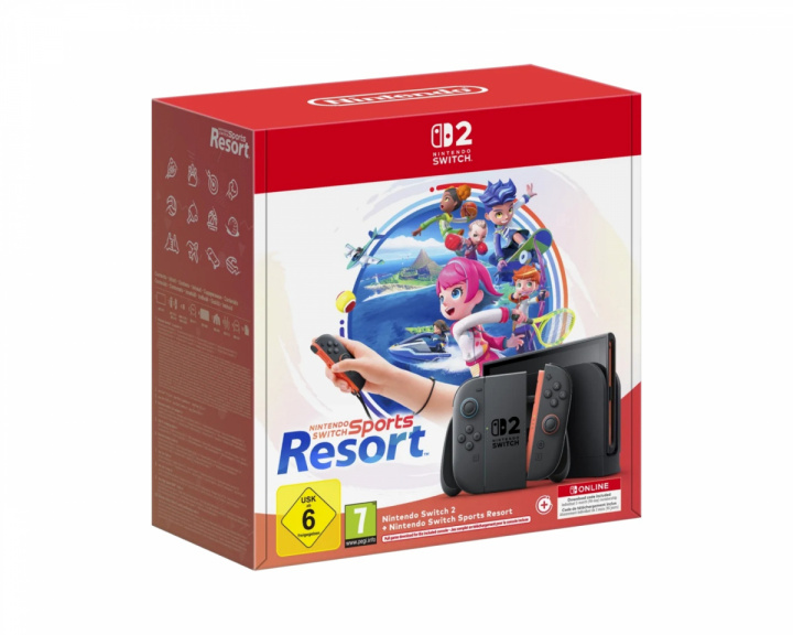  Switch 2 Spielkonsole - Switch Sports Resort + 3 Monate NSO Bundle