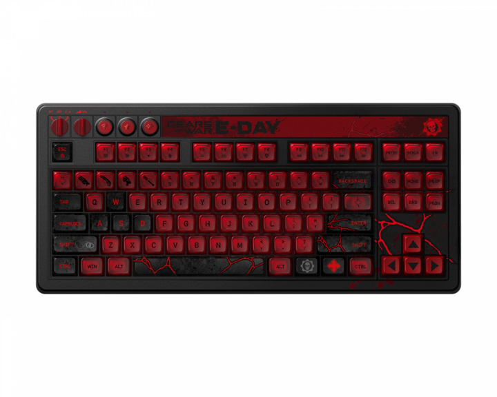 Retro 87 Mechanische Tastatur ANSI - Gears of War E-Day Edition