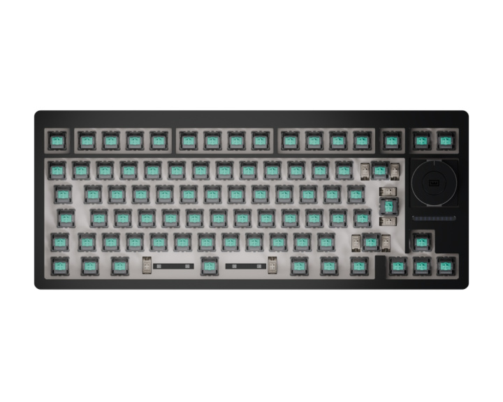  80HE+ Tastatur - Zinc Alloy Black [Lekker Tikken] - ISO
