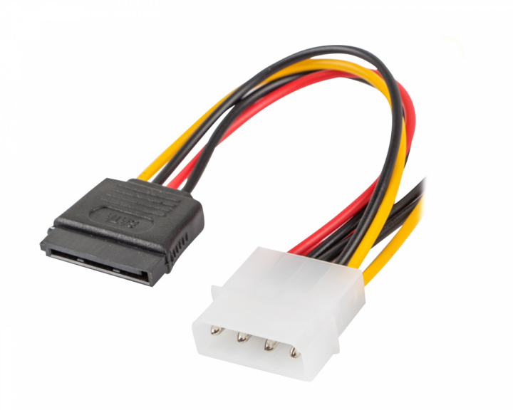 Lanberg Molex (Stecker) zu 2X SATA (Buchse) Kabel 15cm