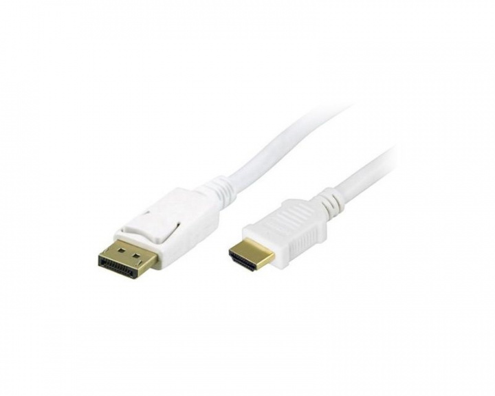 Deltaco DisplayPort > HDMI 2m Weiß