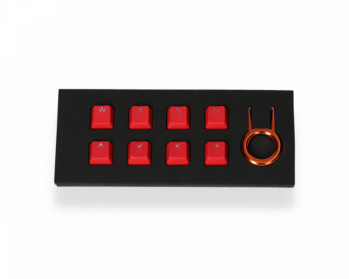 Tai-Hao 8-Key Rubber Double-shot Backlit Keycap Set - Rot