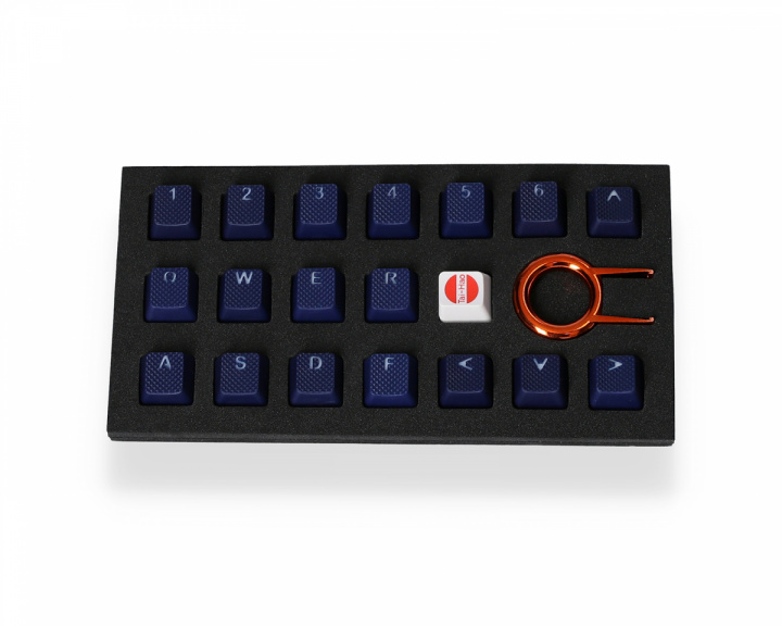 Tai-Hao 18-Key Rubber Double-shot Backlit Keycap Set - Dunkelblau