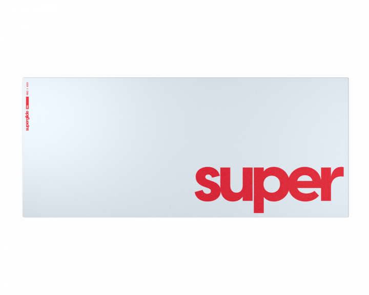 Superglide Glas-Mauspad - Supersize - XXL - Weiß (DEMO)
