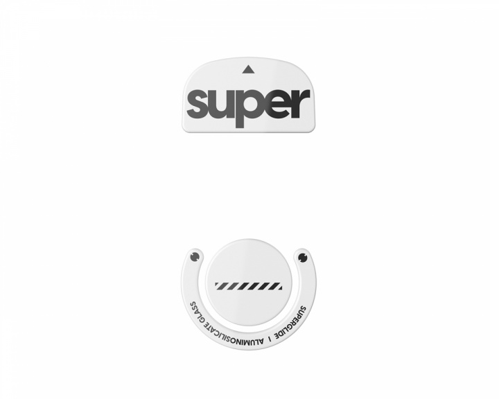 Superglide Version 2 Glas Skates für Logitech G Pro X Superlight - Weiß (DEMO)