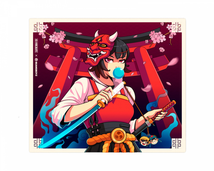 Iconic Blitz Limited Edition Prism Glas-Mauspad - Sakura by Beansboyz (DEMO)