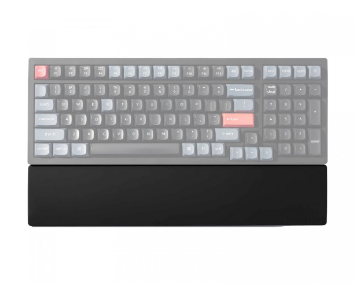 Keychron Silikon Palm Rest für K4 Pro/Q5/V5/V5 Max - Schwarz Handgelenkstütze (DEMO)