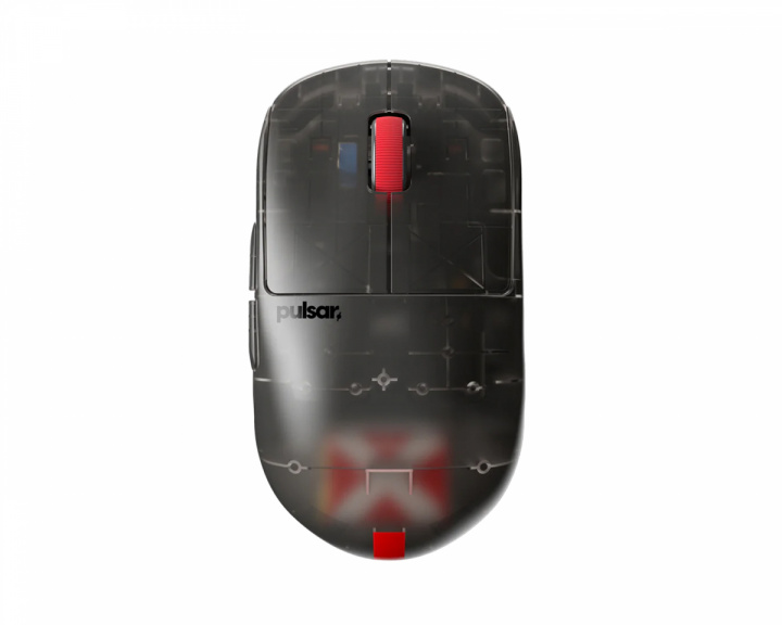 Pulsar X2-H High Hump Kabellose Gaming-Maus - Clear Black - Limited Edition (DEMO)