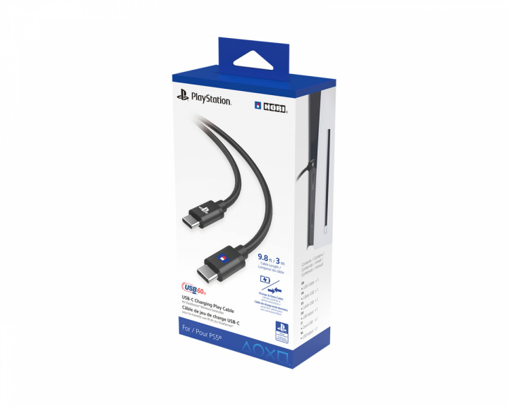 Hori USB-C Charging Play Cable for PlayStation 5 - USB-C zu USB-C Ladekabel DualSense - 3m (DEMO)