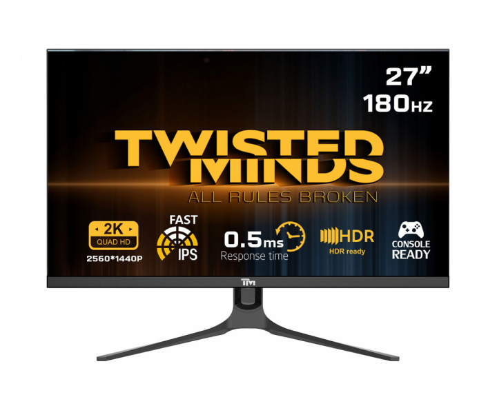 Twisted Minds Blaze Series 27” QHD, 180Hz, Fast IPS, 0.5ms, HDR400 Gaming Monitor (DEMO)