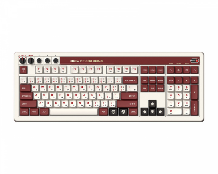 8Bitdo Retro 108 Mechanical Keyboard - Kabellose Tastatur ANSI - Fami Edition (DEMO)