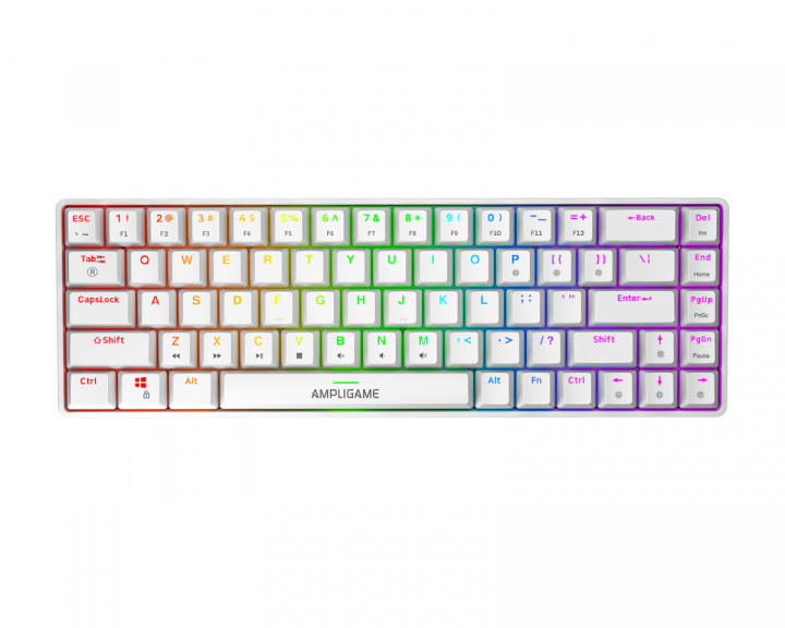 Fifine AmpliGame GK1W ANSI Gaming Tastatur - Weiß (DEMO)