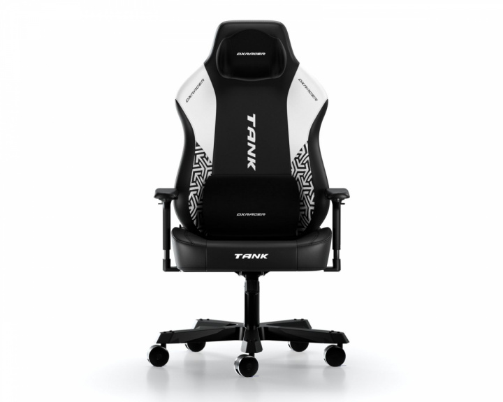 DXRacer TANK Gaming Stuhl Schwarz & Weiß Rüstung EPU Leder XXL (DEMO)