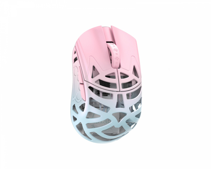 WLMouse Beast Miao - Kabellose Gaming-Maus - Blau/Rosa [Omron Opticals] (DEMO)