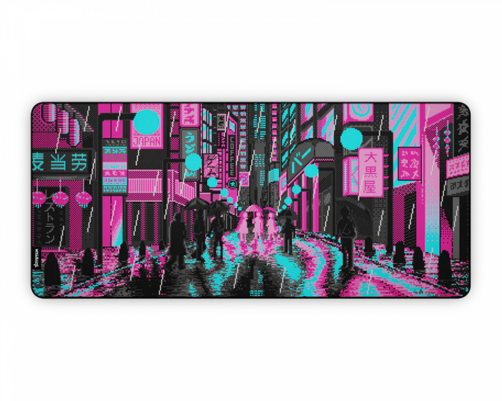 Hystar Retro Tokyo Pink &Teal XXXL Mauspad (DEMO)