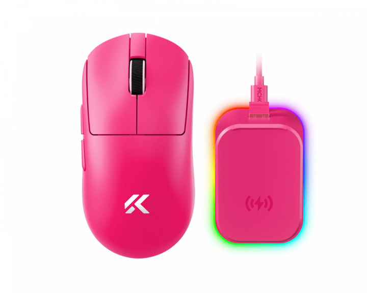 MCHOSE A7 V2 Ultra Plus Drahtlose Maus - Rose Red (DEMO)