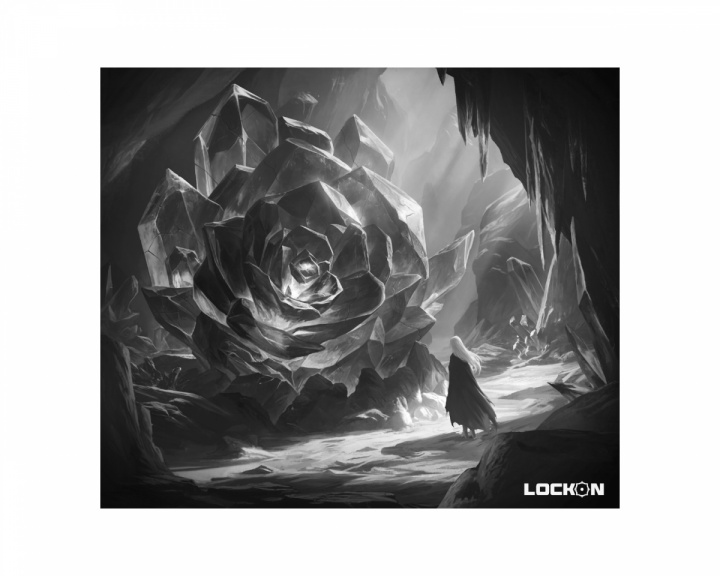 LockOn Odyssey Glas Mauspad - Schwarz & Weiß - Limitierte Edition (DEMO)