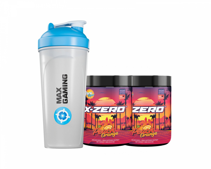 X-Gamer X-Zero Peach Orange - 2 x 100 Portionen + Shaker