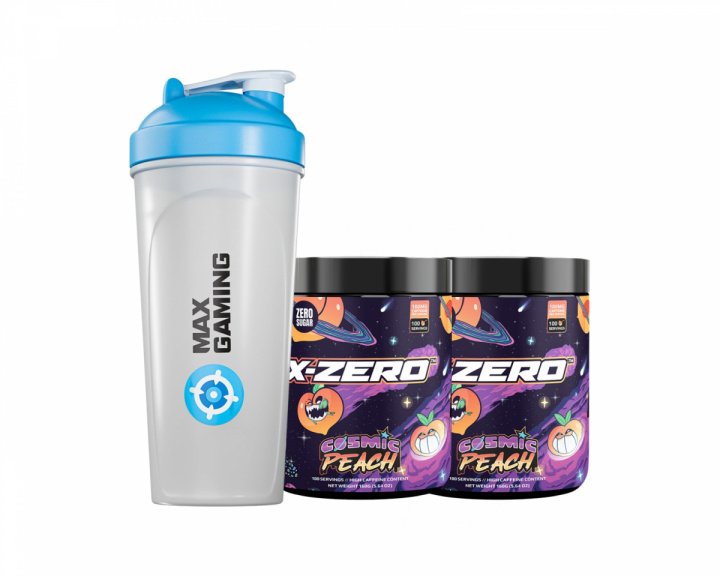 X-Gamer X-Zero Cosmic Peach - 2 x 100 Portionen + Shaker