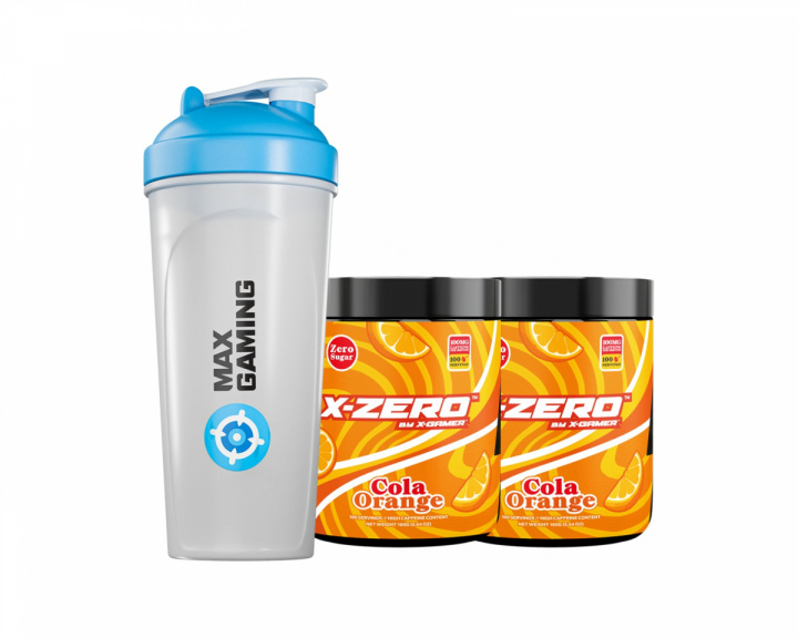 X-Gamer X-Zero Cola Orange - 2 x 100 Portionen + Shaker
