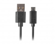 USB 2.0 Kabel MICRO-B-B > USB 1.8 Meter QC 3.0 Schwarz