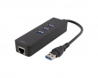 Ethernet-Adapter 1000Mbps & USB 3.0 HUB 