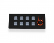 8-Key Gummi Double-shot Backlit Keycap Set - Grau